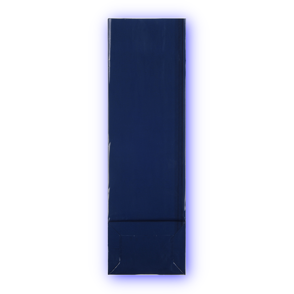 Beutel-Shop24 Blockbodenbeutel 55 + 30 x 175mm - Inh. 1.000 St. / Blau